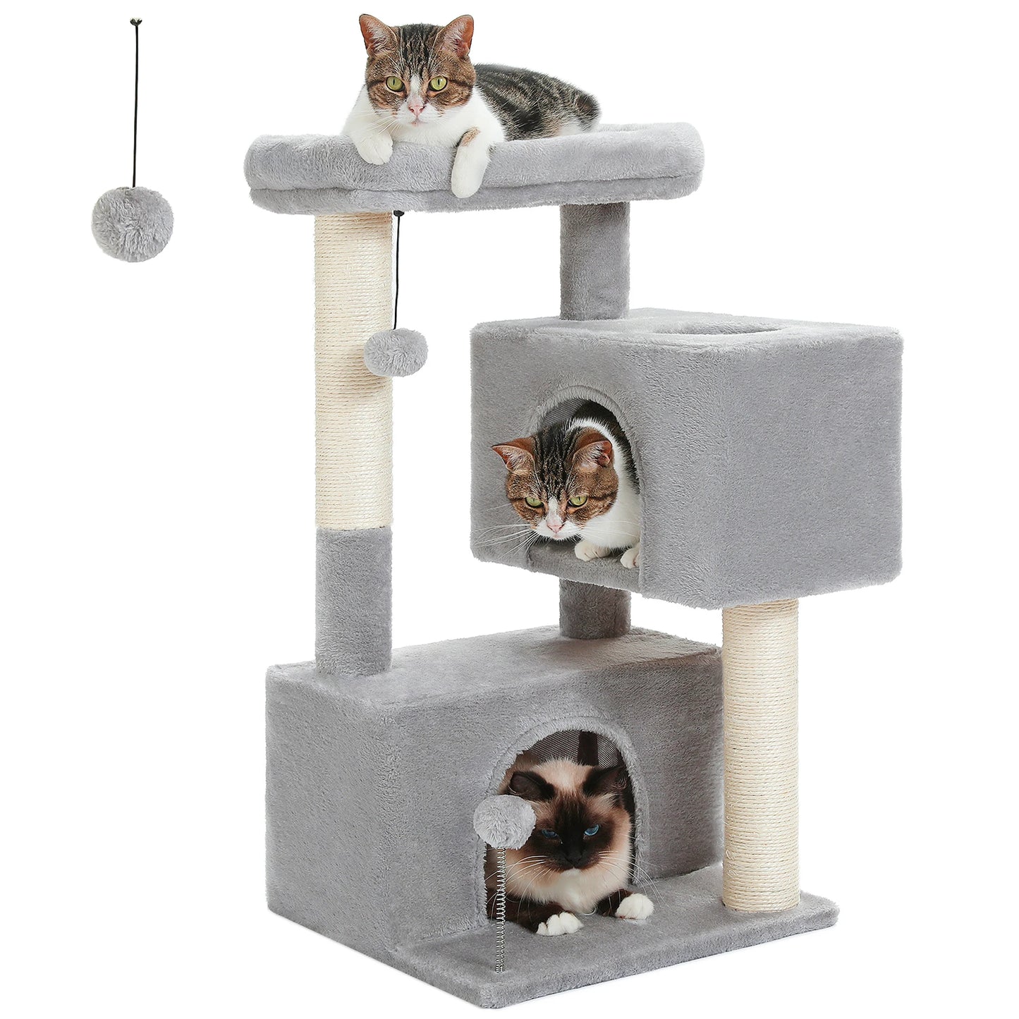 PAWZ Road Multi Level Cat Tree With Sisal Scratching Posts