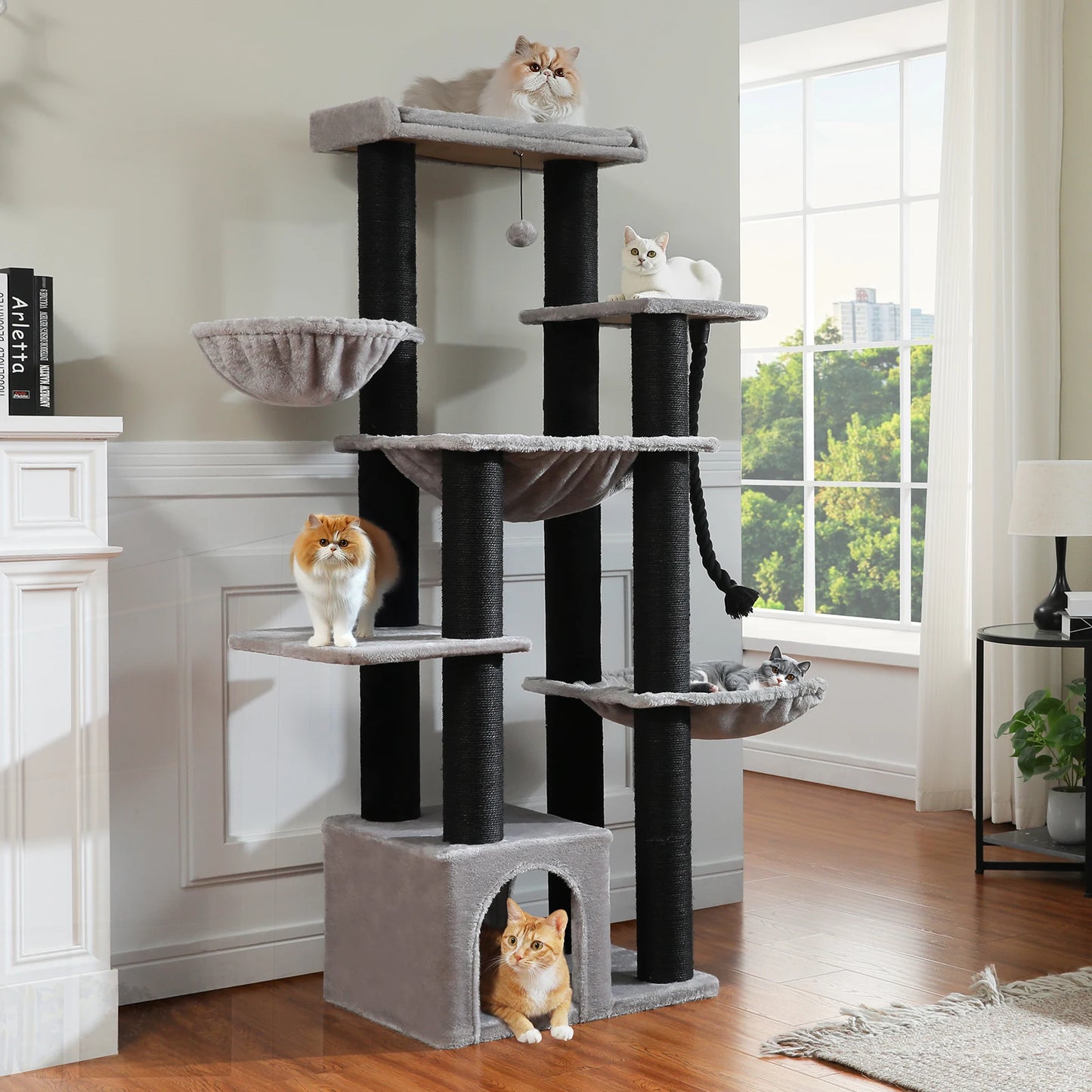 PAWZ Road Multilevel Cat Tree With Sisal Scratching Posts