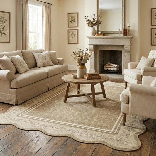 Garvee Washable Soft Non Slip Indoor Polyester Area Rug