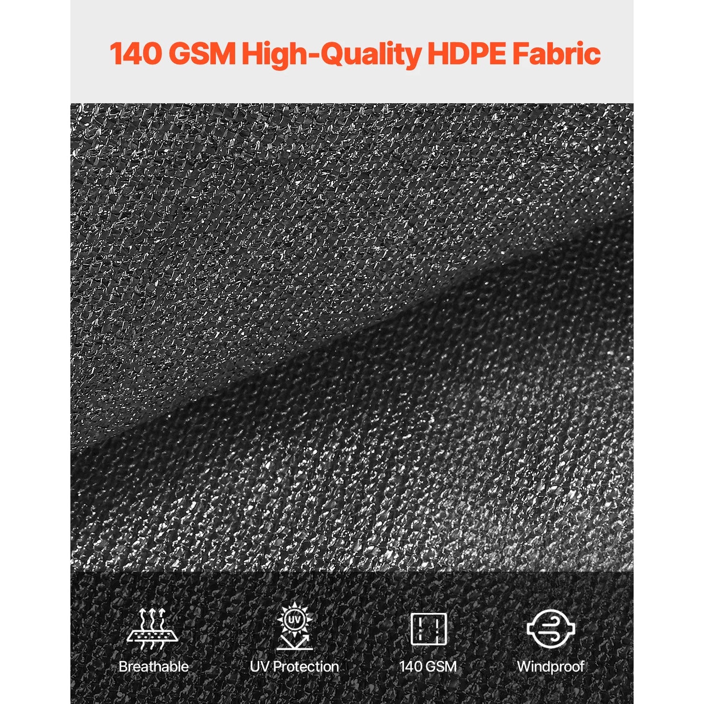SucceBuy HDPE Shade Cloth Pergola Privacy Screen 140 GSM Outdoor