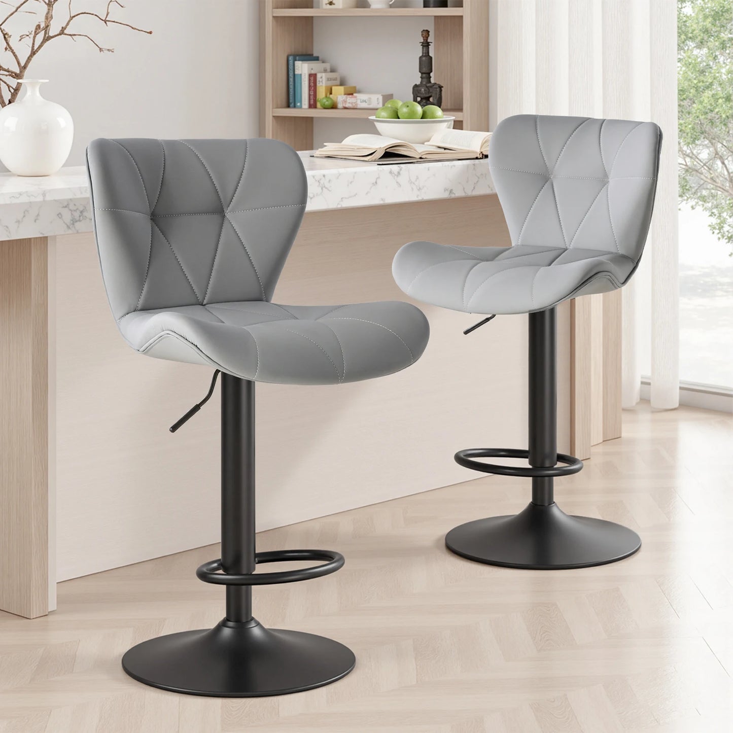 MCQ Ergonomic High Back Faux Leather Swivel Office Chair