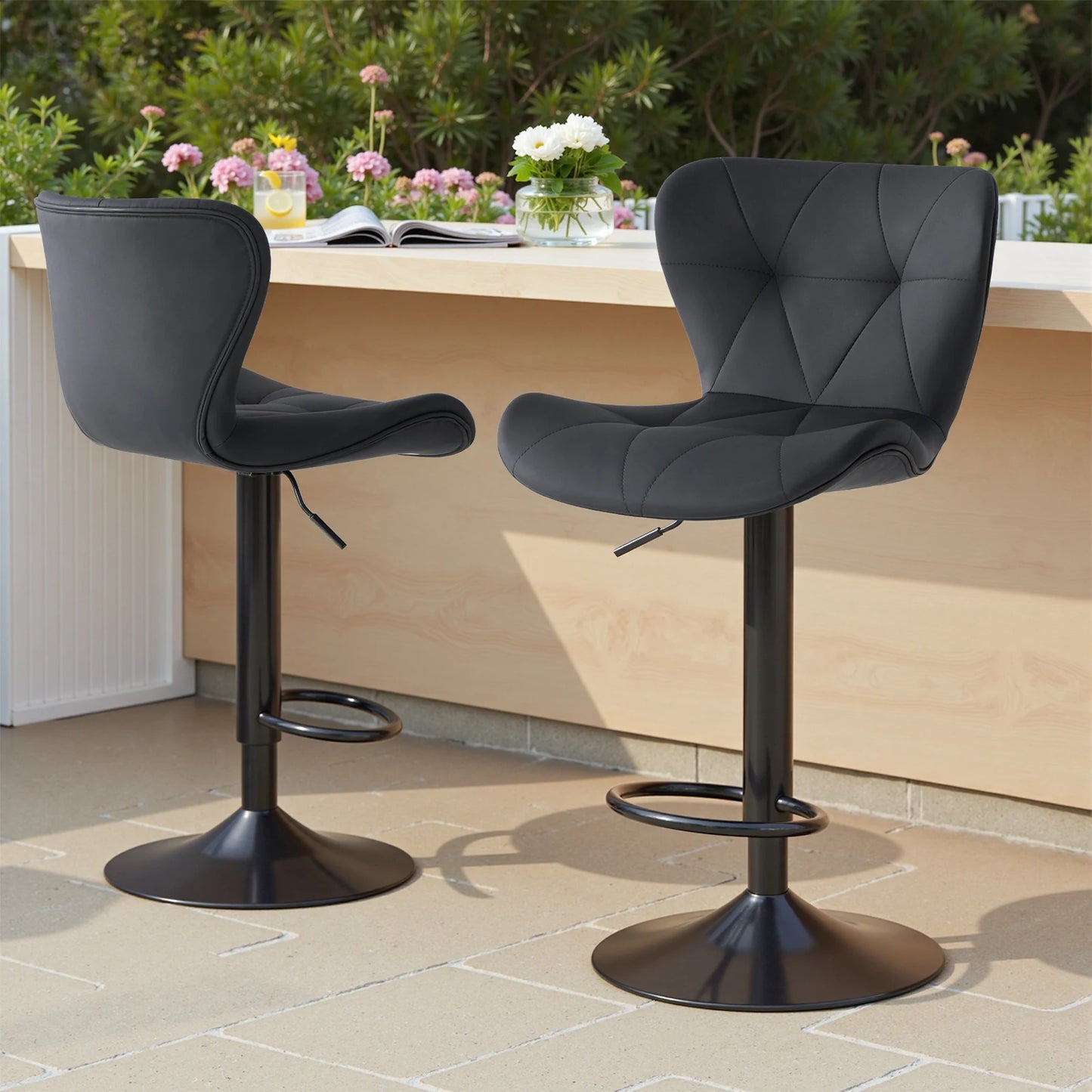 MCQ Ergonomic High Back Faux Leather Swivel Office Chair