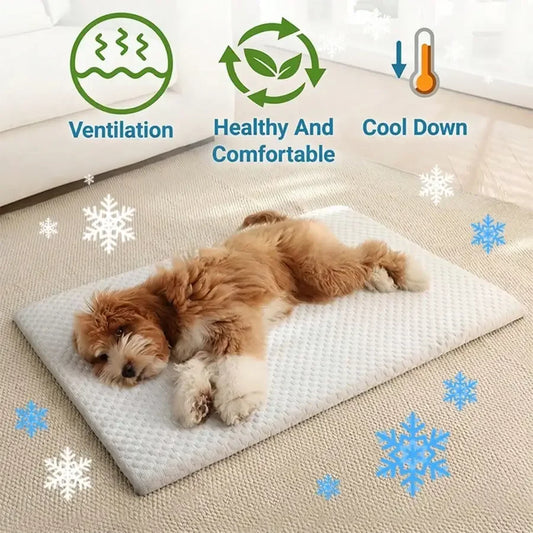 Cooling Cat Bed Featuring Thick Padding And Breathable Cushion