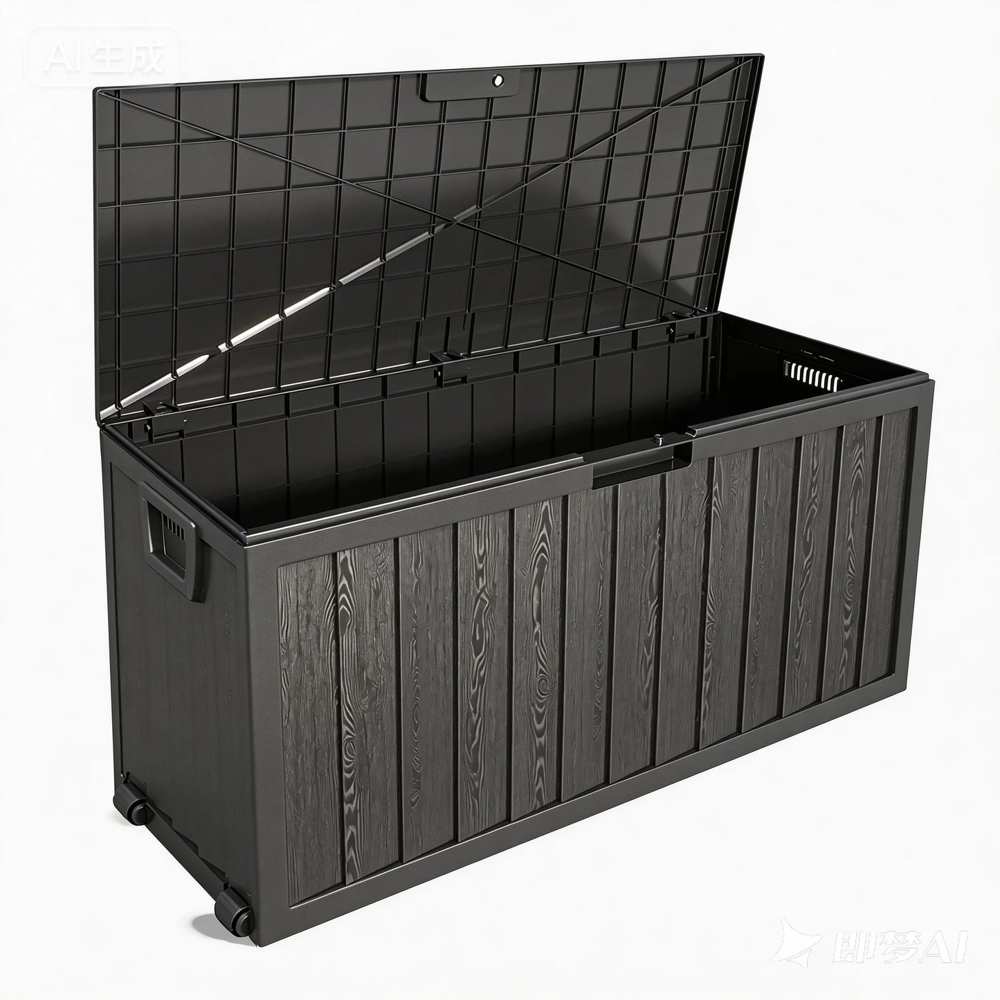 Heavy Duty Outdoor Plastic Storage Box With Rolling Wheels