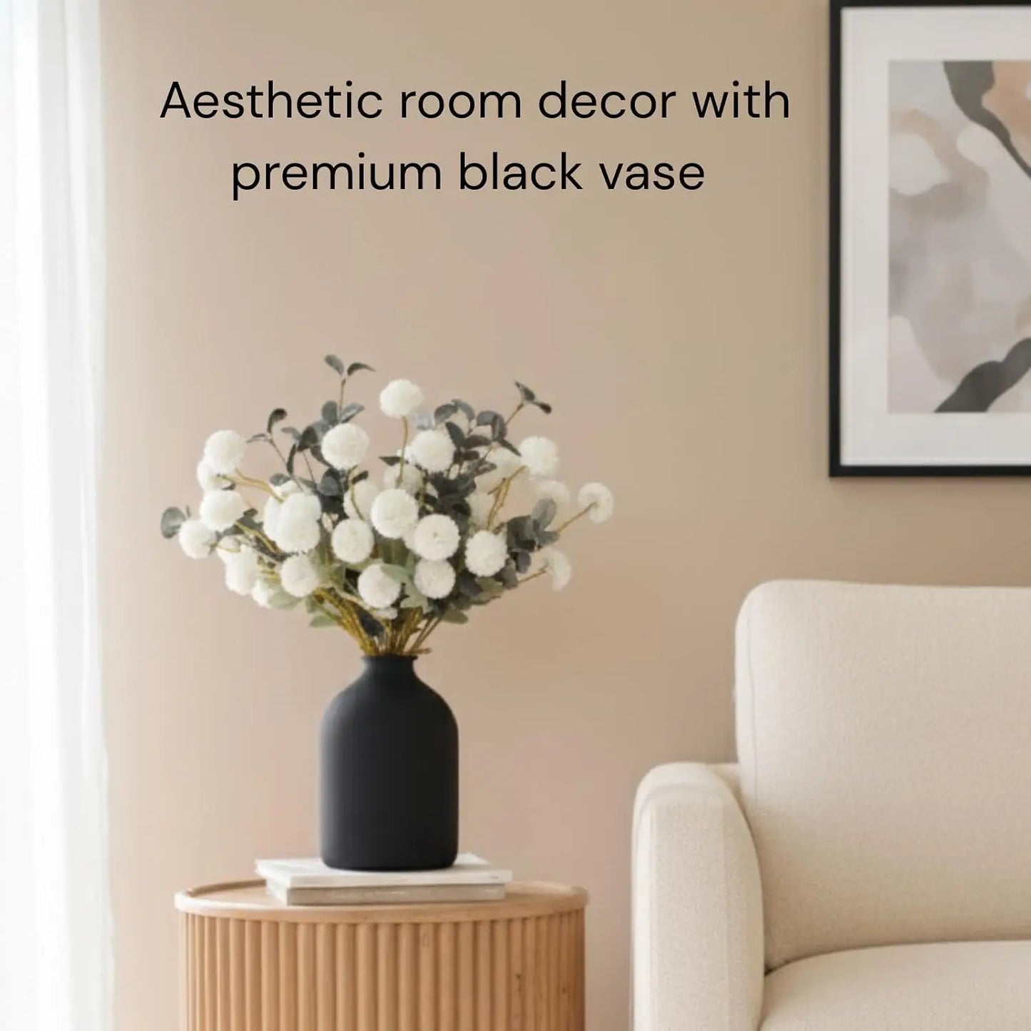 Modern Wabi Sabi Porcelain Vase Living Room Dining Centerpiece