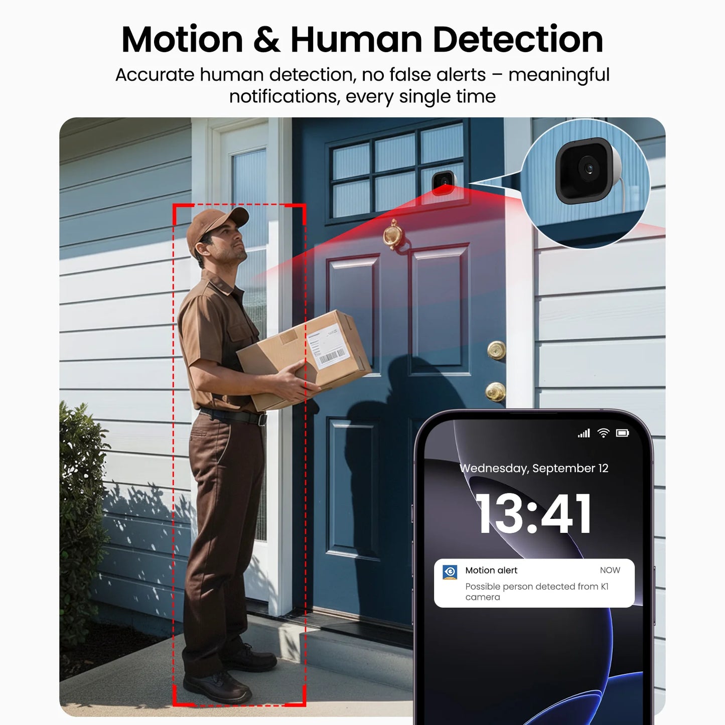 Wansview 2K WiFi Indoor Window Camera With Color Night Vision