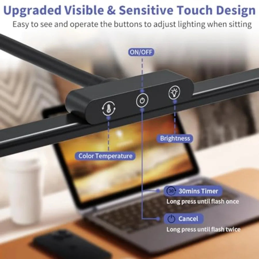 Solar Dimmable Led Desk Lamp For Home Office Reading Light