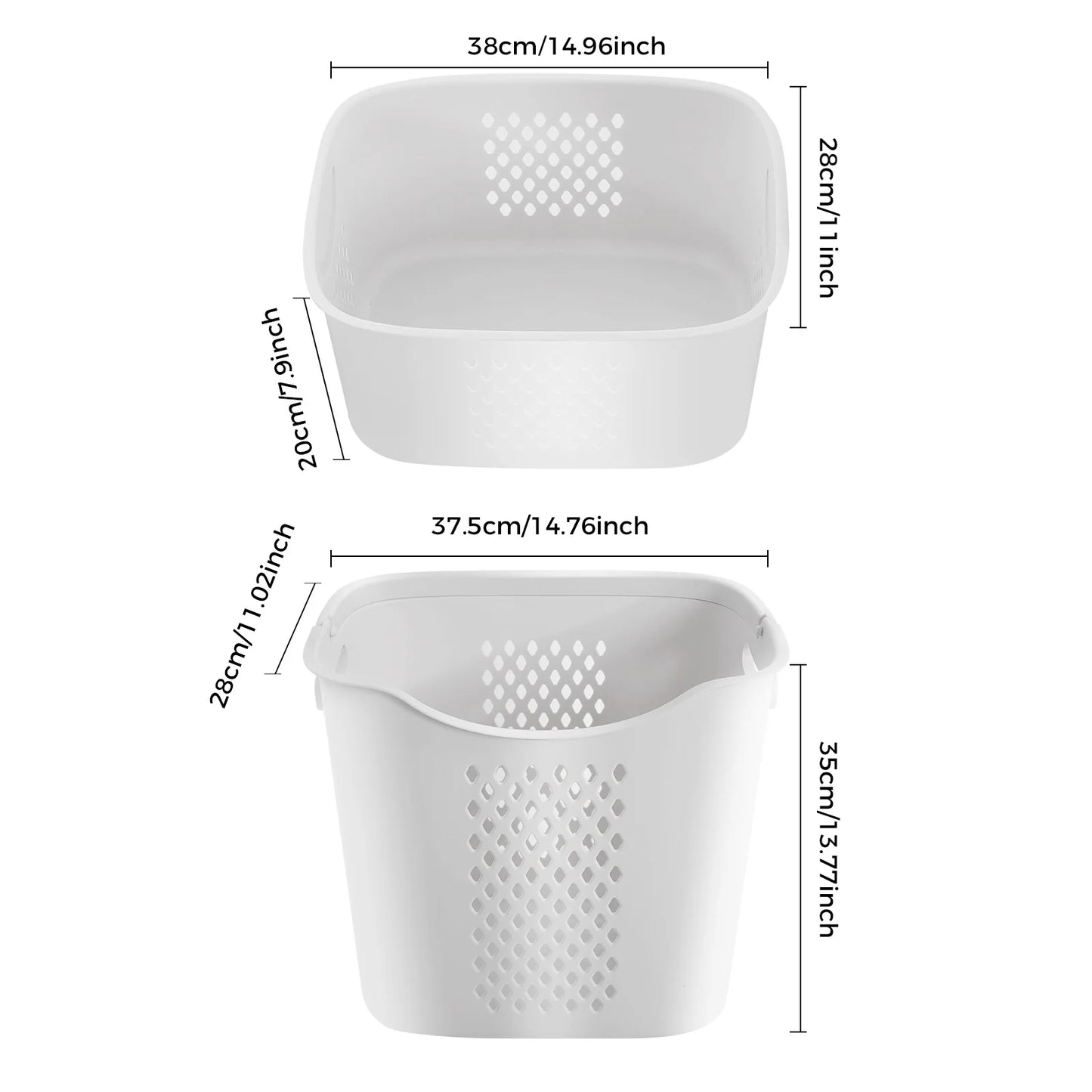 Bymaocar 3 Tier Rolling Laundry Hamper With Detachable Compartments