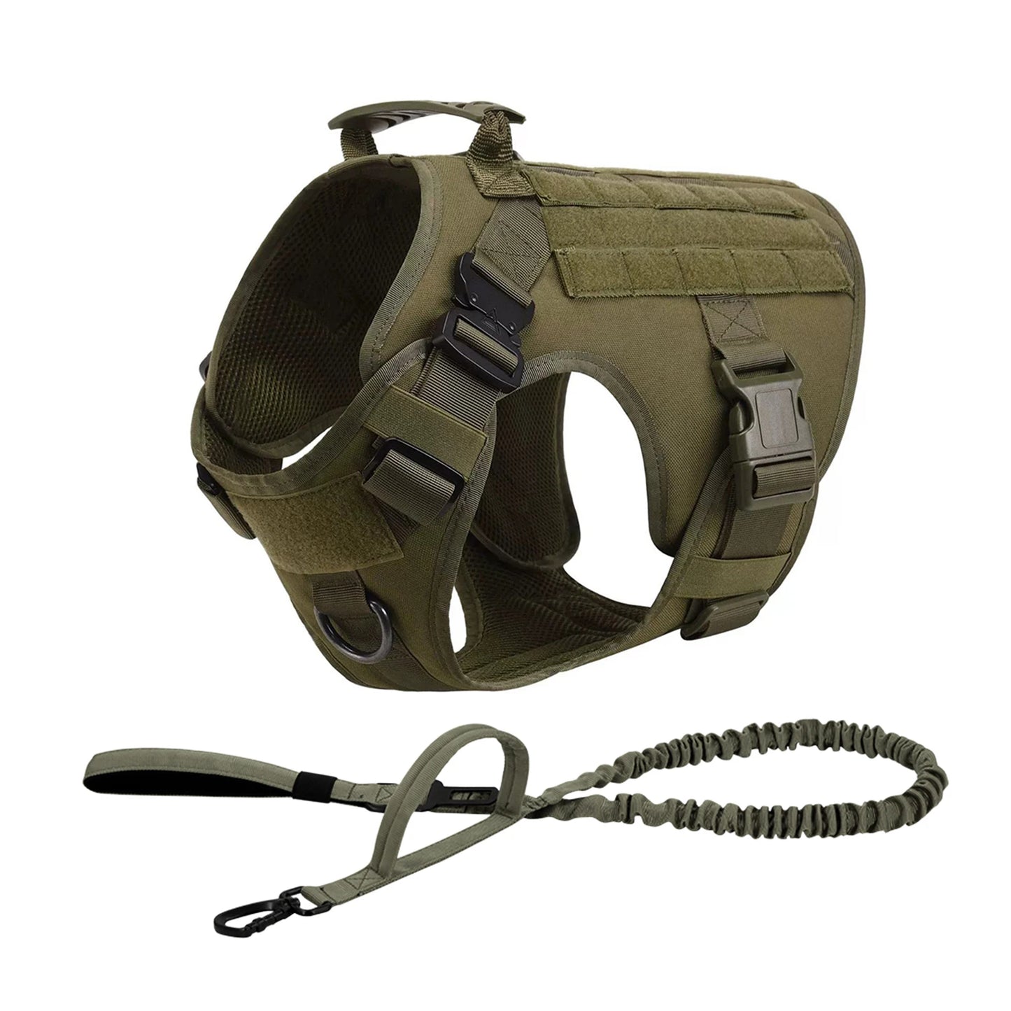 Tactical Nylon Dog Harness Vest With Quick Release Buckle