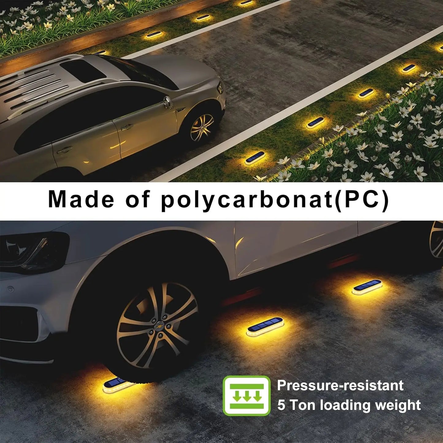 IP68 Waterproof Solar Deck Lights With Automatic On Off Control