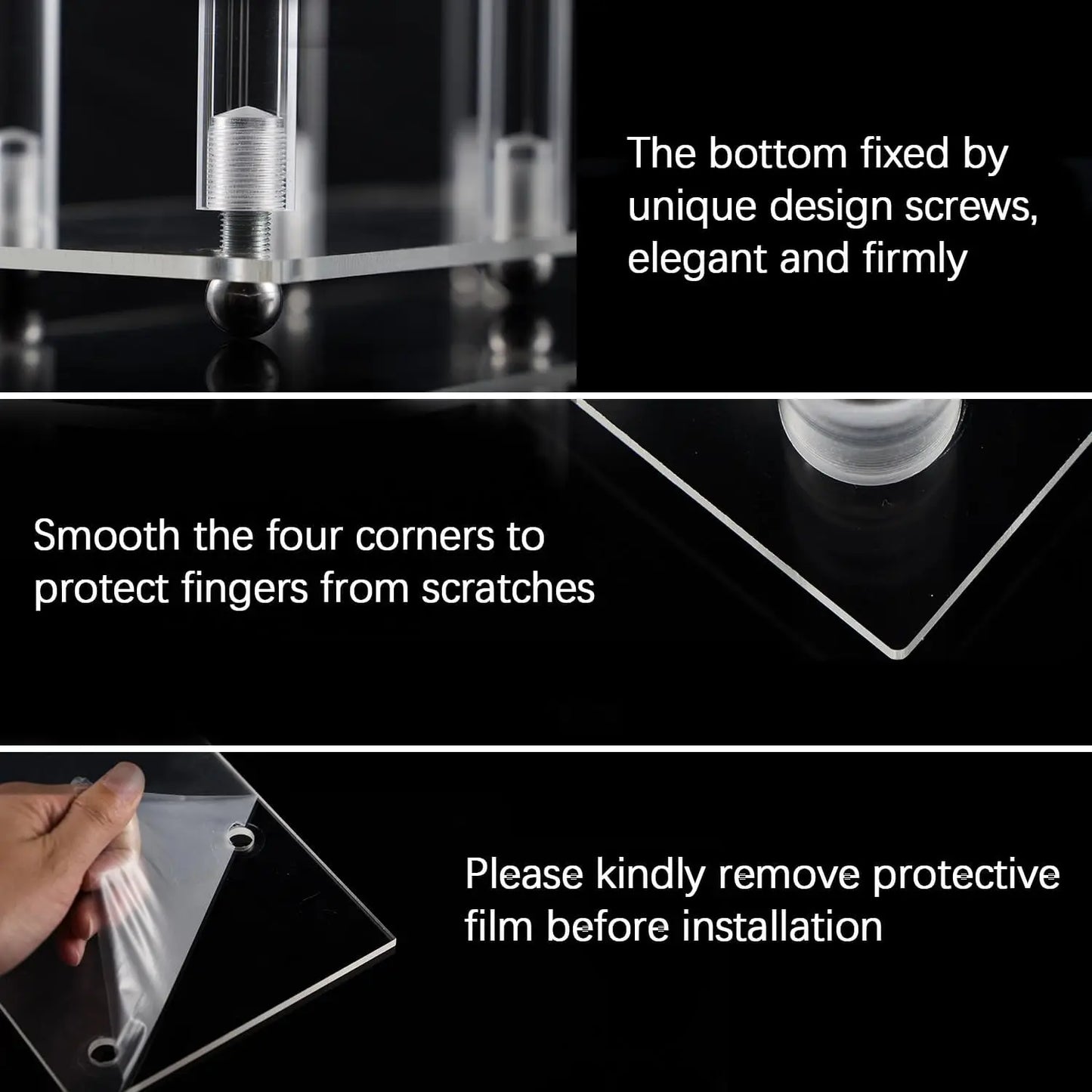 Vincigant 4 Piece 7 Arm Acrylic Candelabra Wedding Party Decor