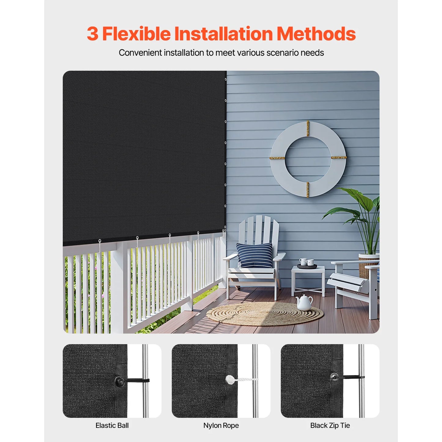 SucceBuy HDPE Shade Cloth Pergola Privacy Screen 140 GSM Outdoor