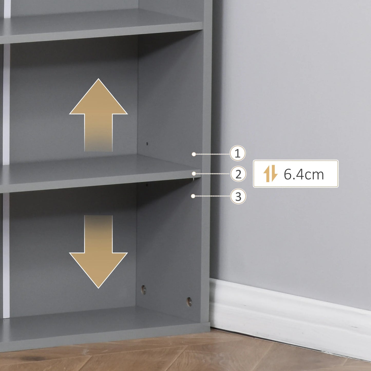 Homcom Wall Mount Fold Out Office Desk With Blackboard And Side Shelf
