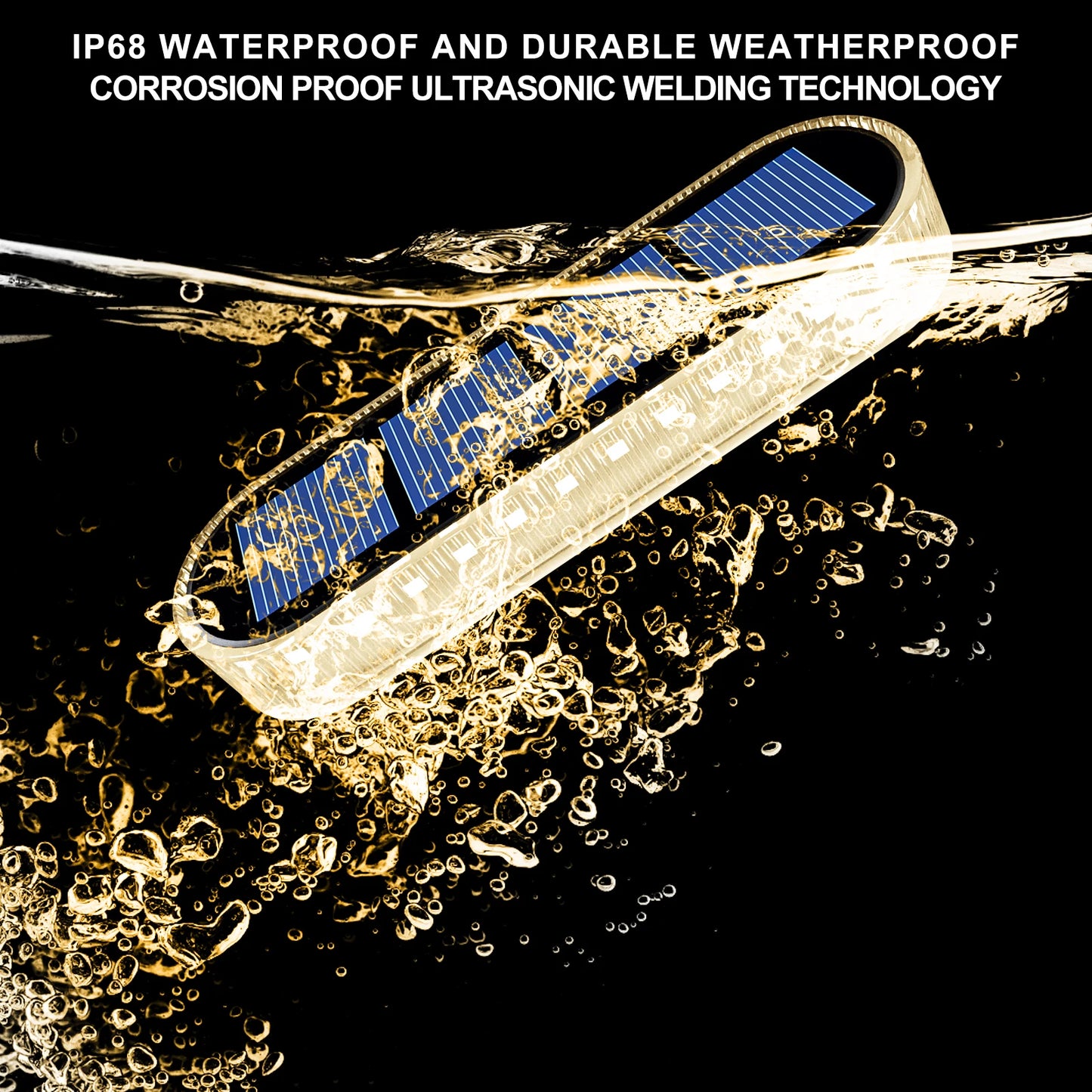IP68 Waterproof Solar Deck Lights With Automatic On Off Control