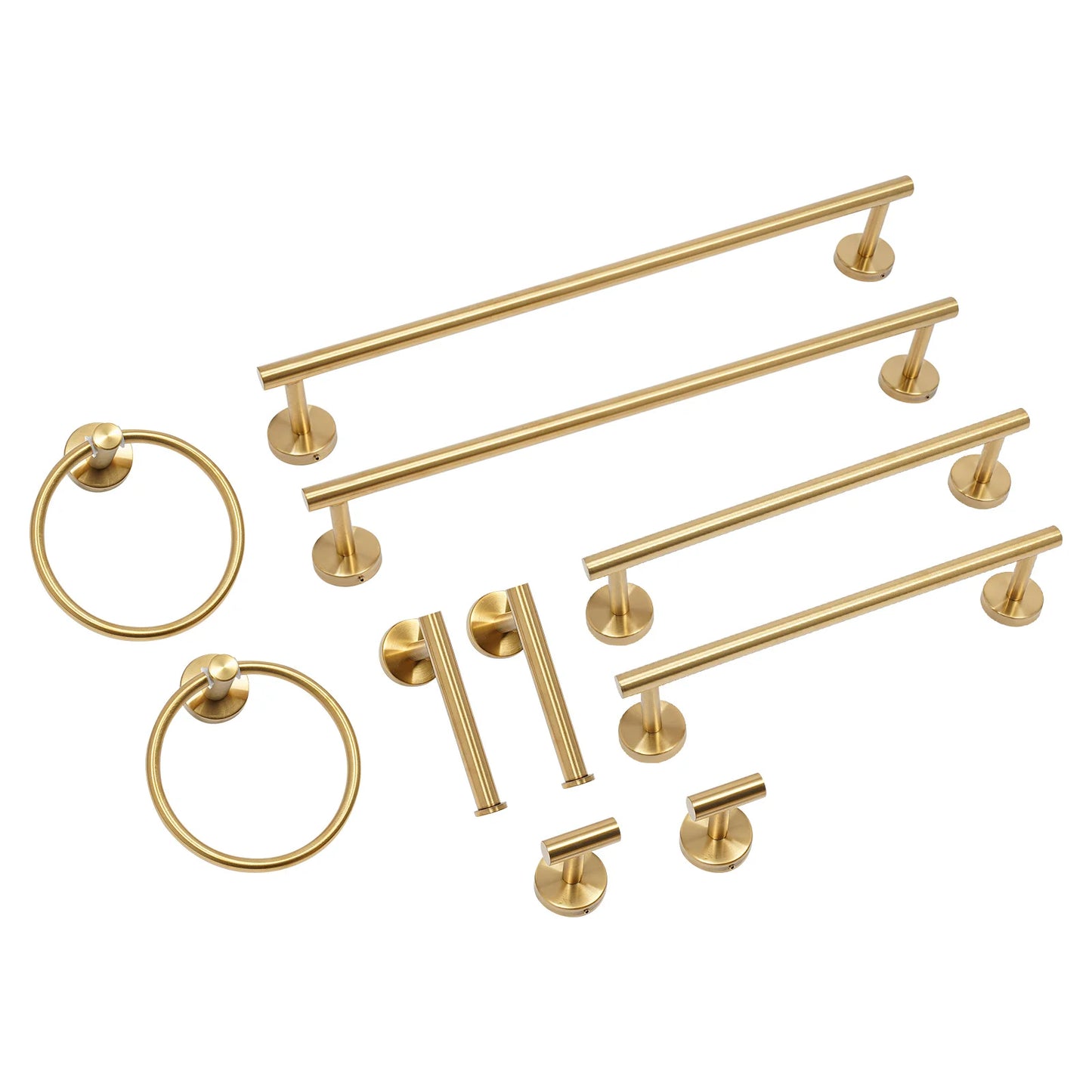 Stainless Steel Bathroom Hardware Set With Wall Mount Towel Rack
