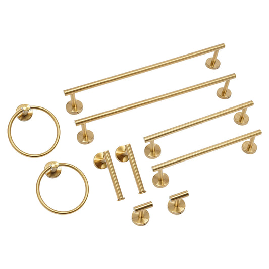 Stainless Steel Bathroom Hardware Set With Wall Mount Towel Rack