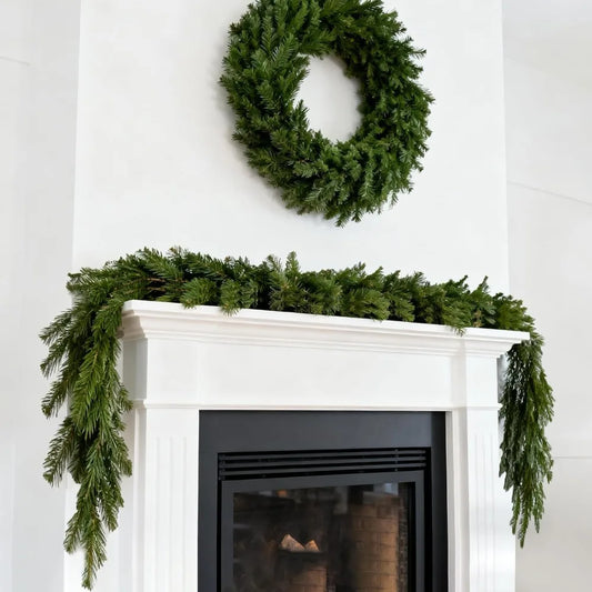 Artificial Norfolk Pine Cedar Christmas Holiday Garland Home Decor