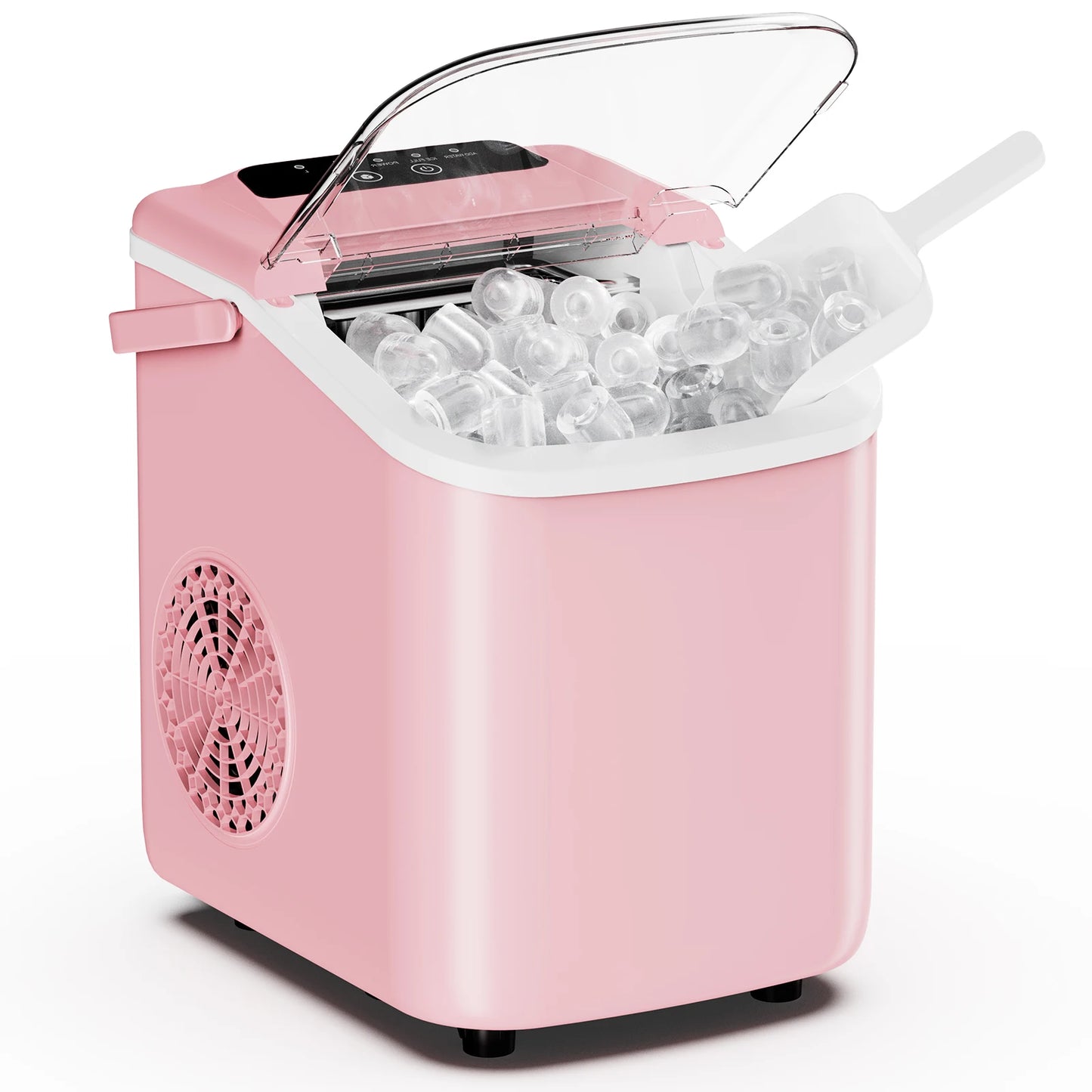 JHK Portable Countertop Ice Maker Machine For Quick Home Kitchen Use