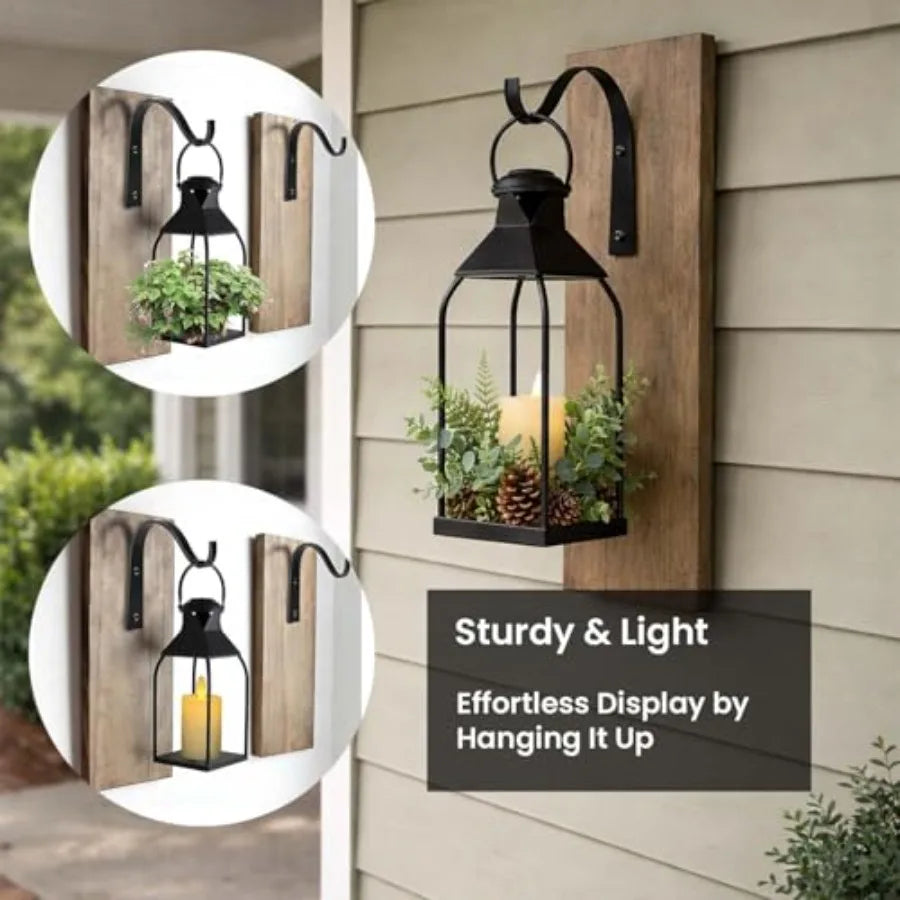 Decorative Metal Farmhouse Lantern Holders For Indoor Outdoor