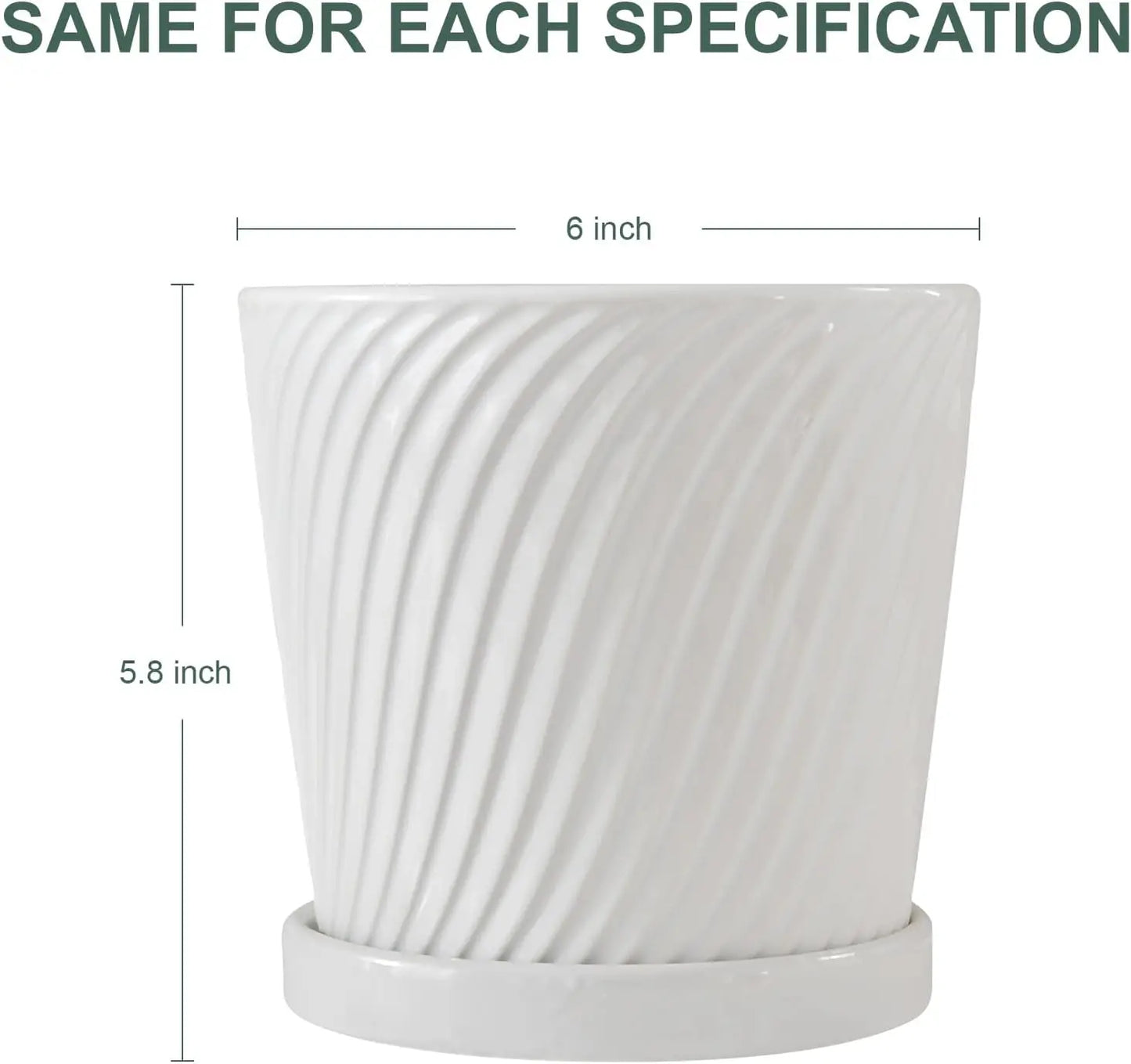 Quality Ceramic Plant Pots With Drainage Holes And Saucers