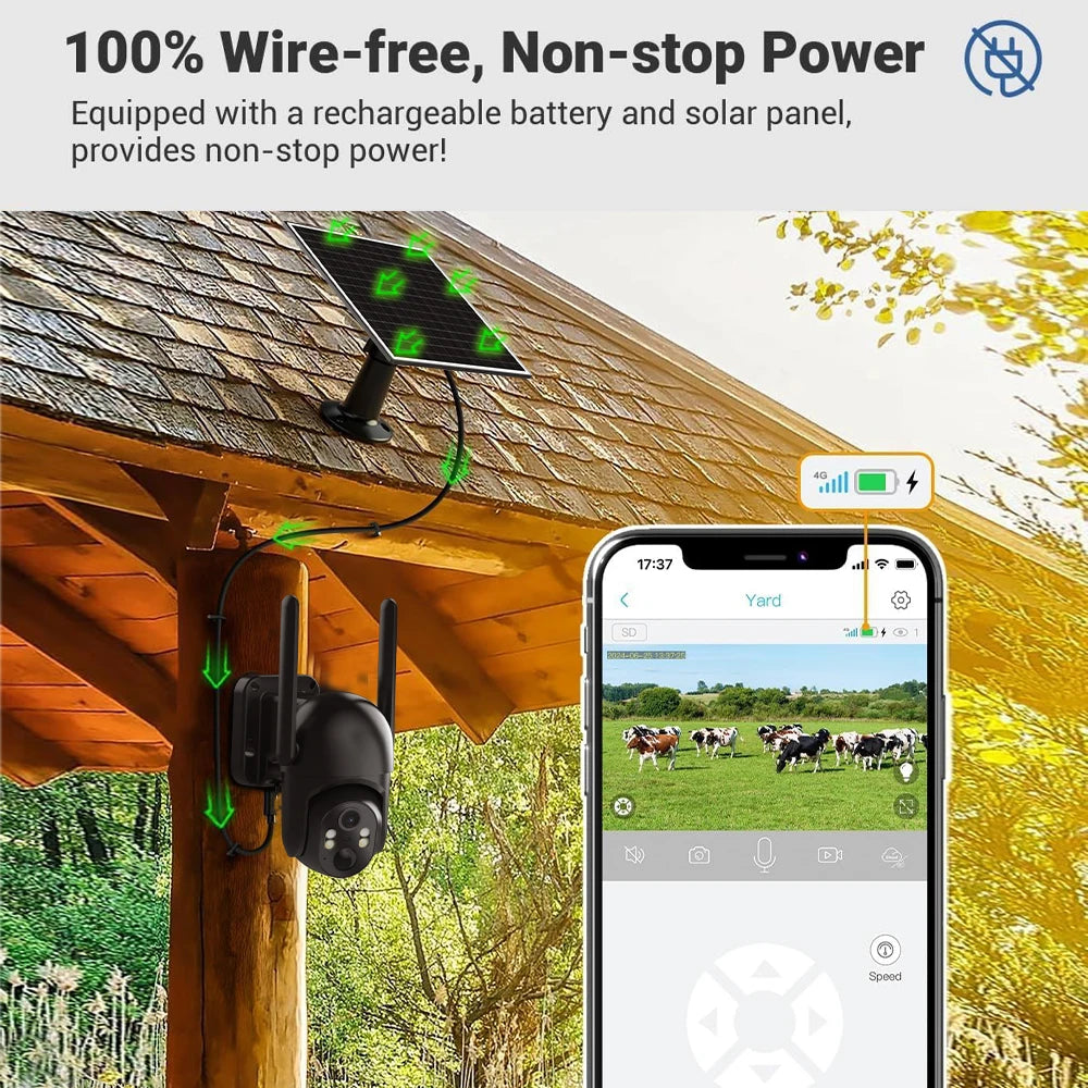 4G LTE Trail Camera AI Activated 2.7K Night Vision Waterproof