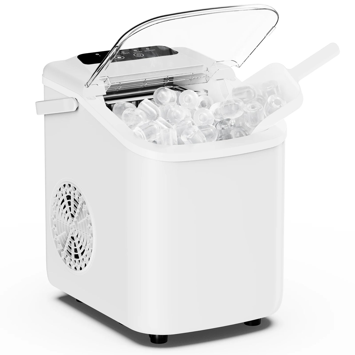 JHK Portable Countertop Ice Maker Machine For Quick Home Kitchen Use
