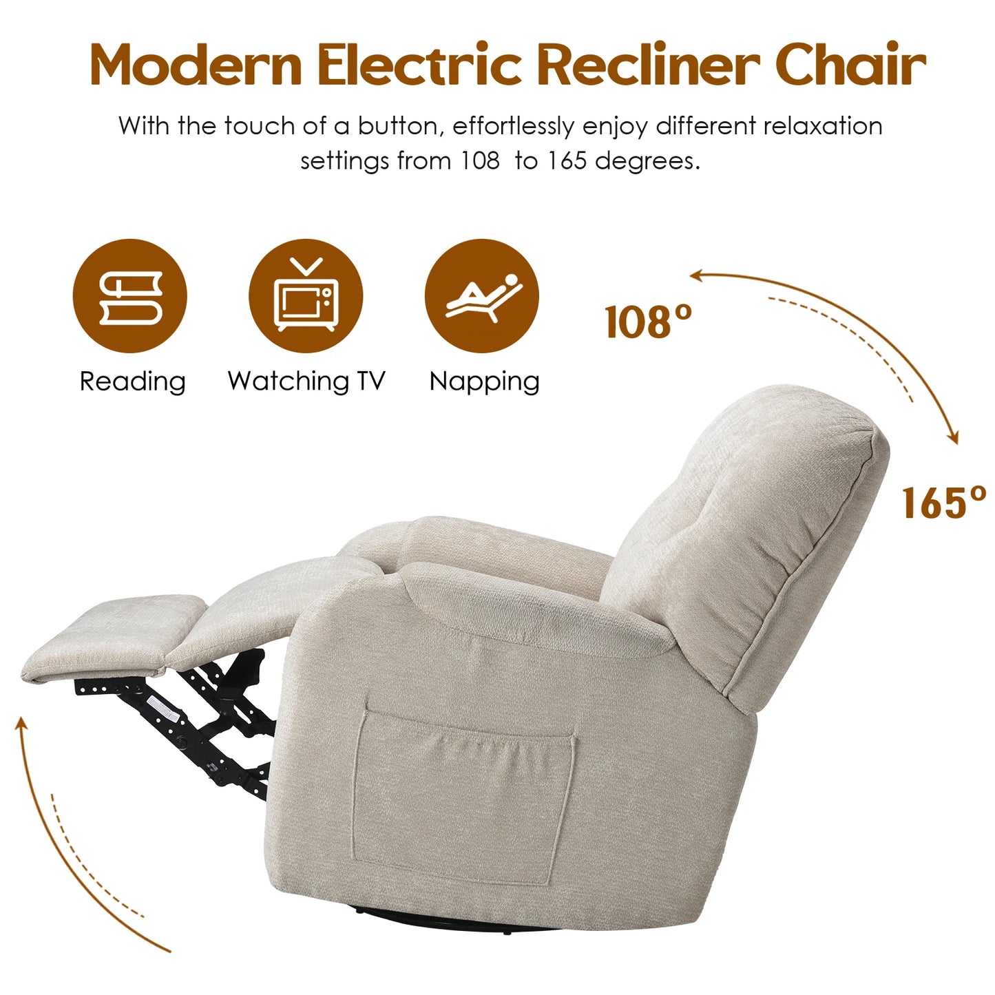 Farini Electric Power Recliner Chair For Living Room