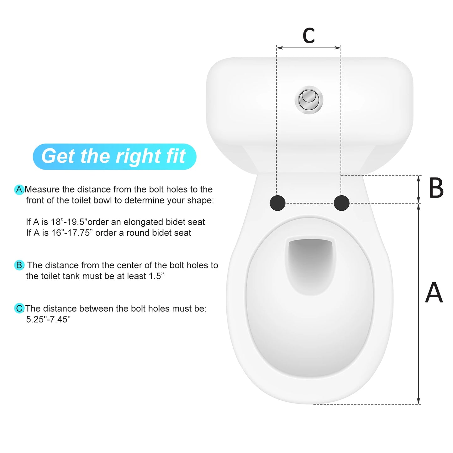 Twister CK Premium Bidet Toilet Seat Dual Nozzle Non Electric