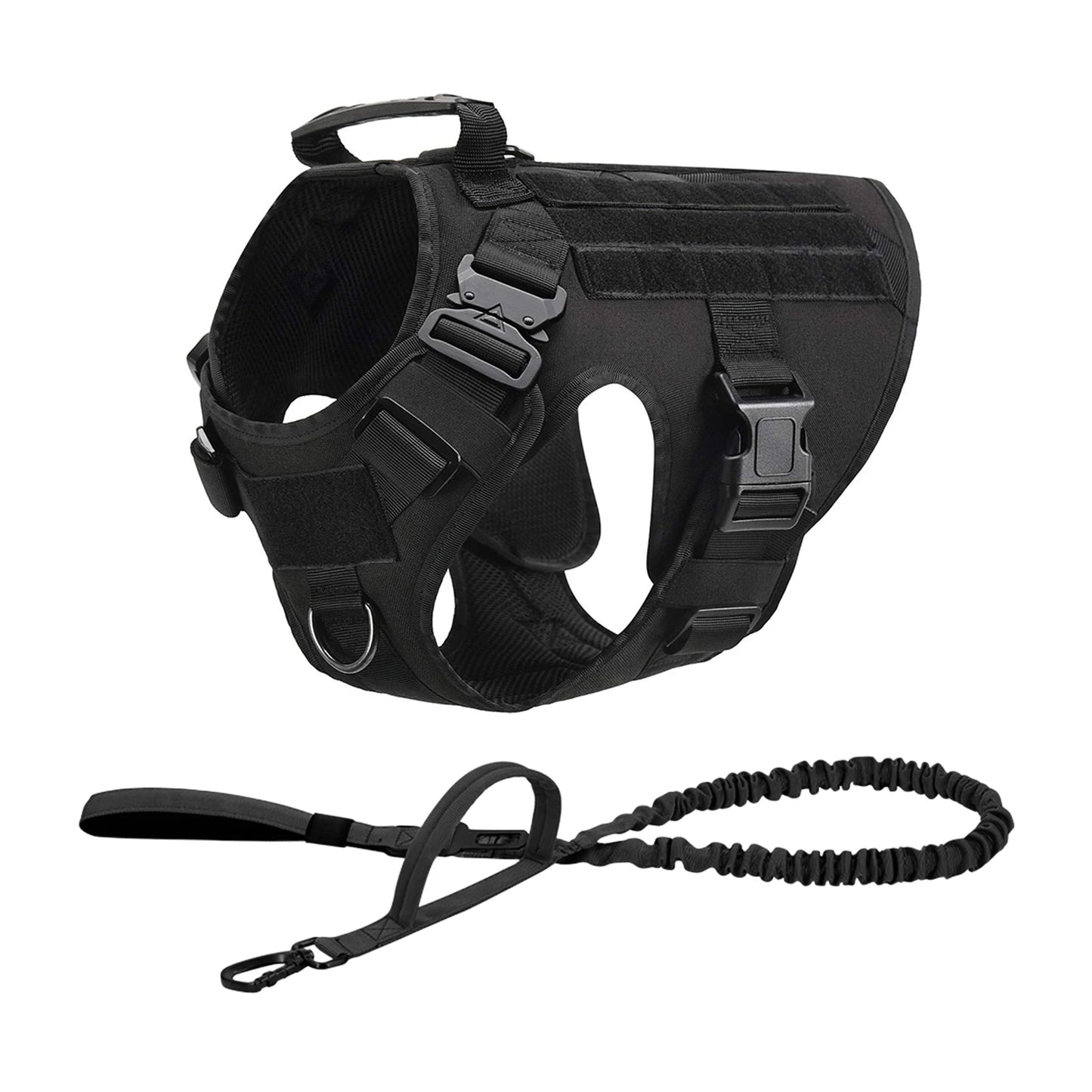 Tactical Nylon Dog Harness Vest With Quick Release Buckle