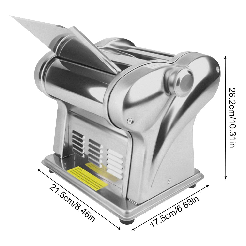 Electric Pasta Maker Machine With Stainless Steel Noodle Cutter