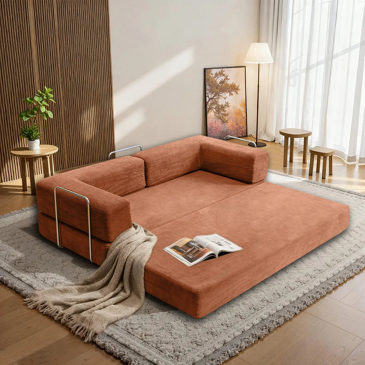 Convertible Foldable Floor Sofa Bed And Sleeper Couch For Home