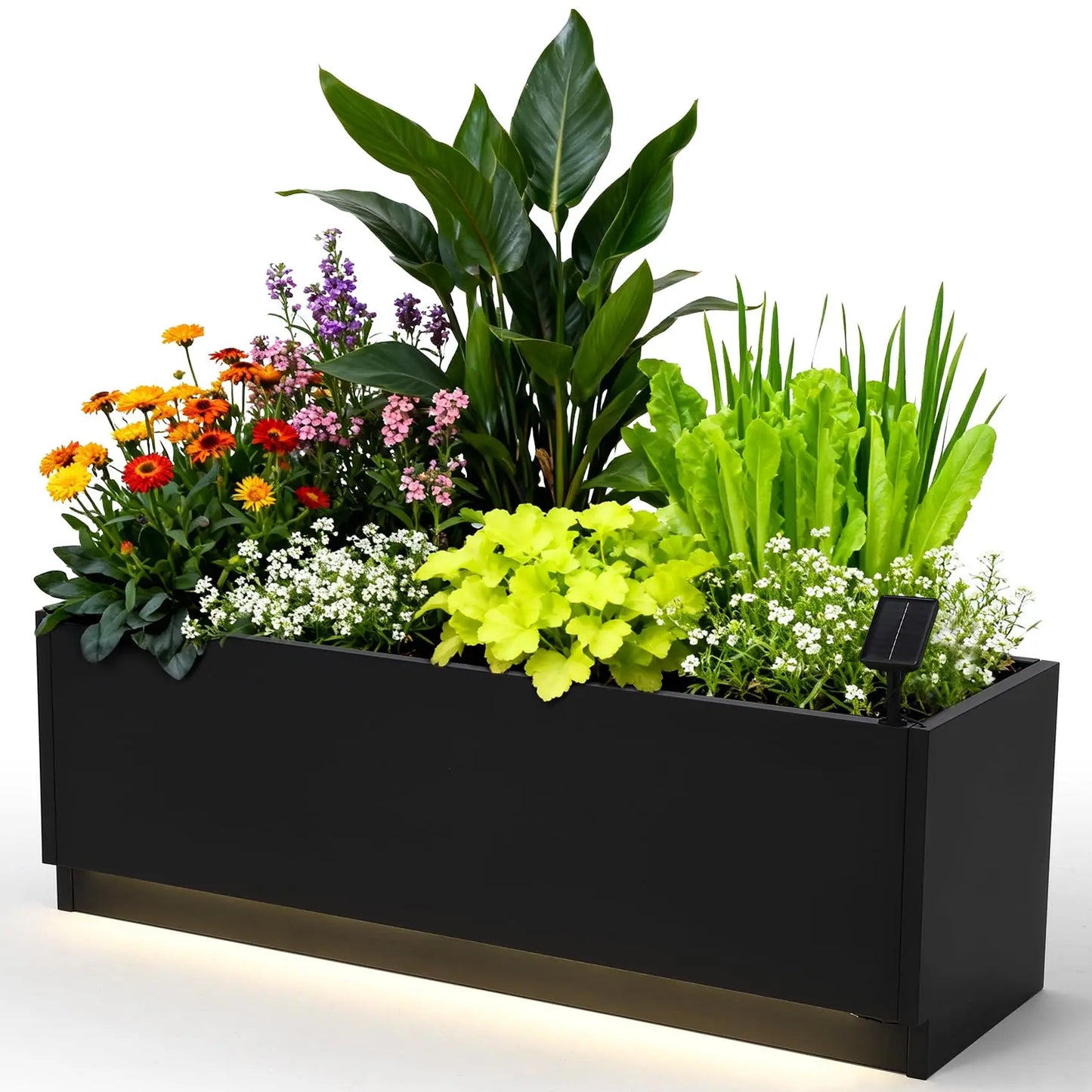 HiMISS Metal Planter Box With LED Light Strips And Controller