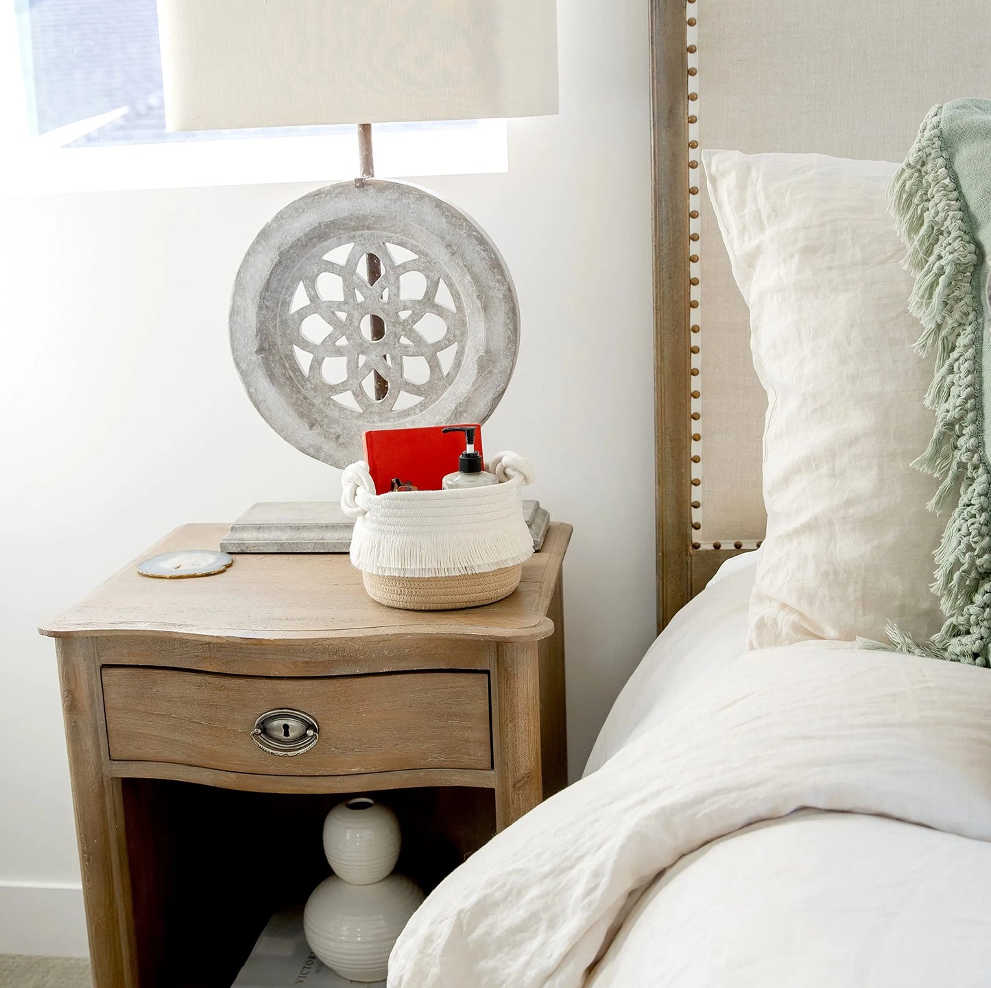 Cotton Rope Woven Storage Baskets For Home Decor And Organization
