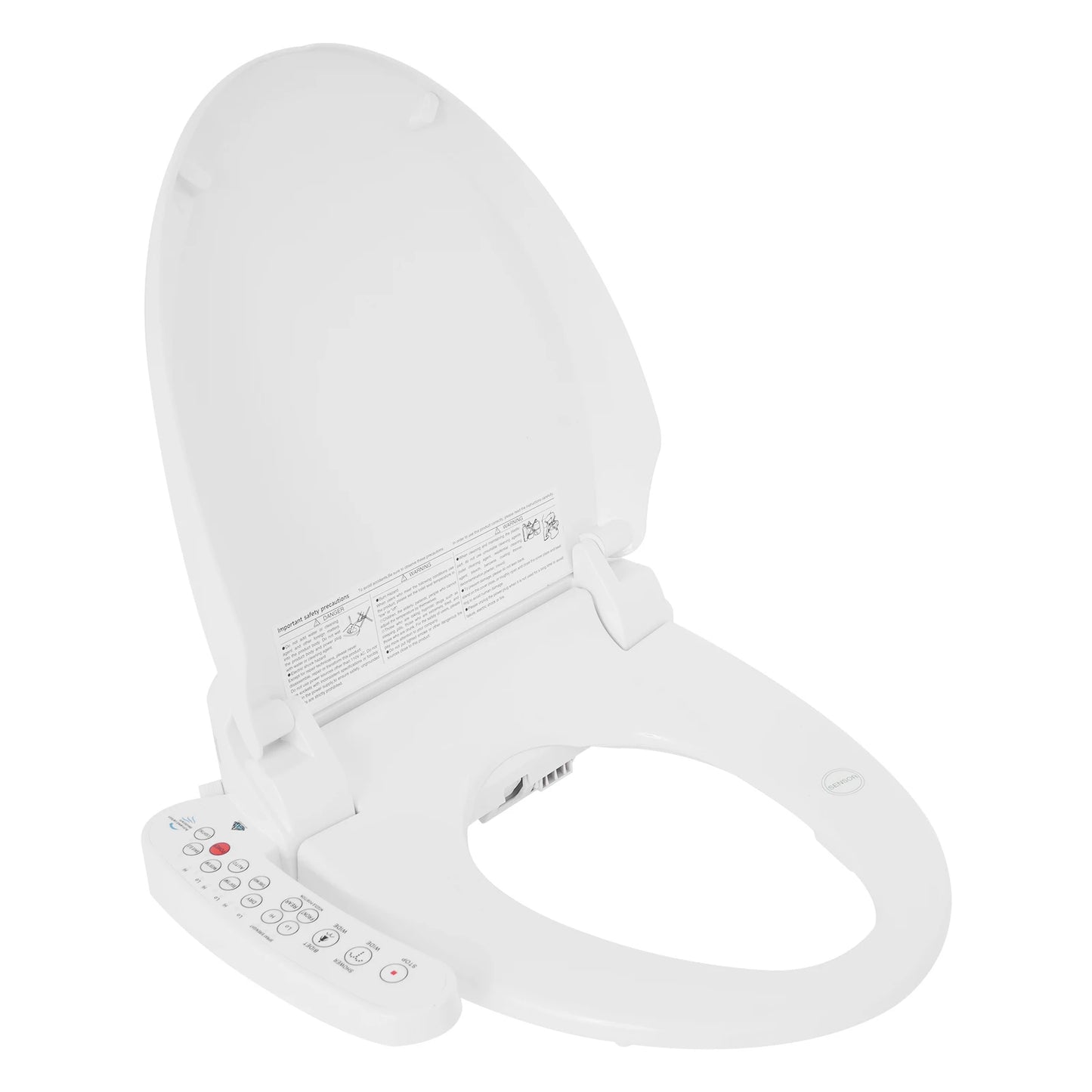 Electronic Bidet Smart Toilet Seat With Adjustable Heated Air Dryer