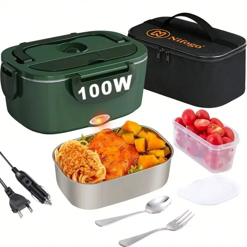Stainless Steel Electric Lunch Box For Car And Office