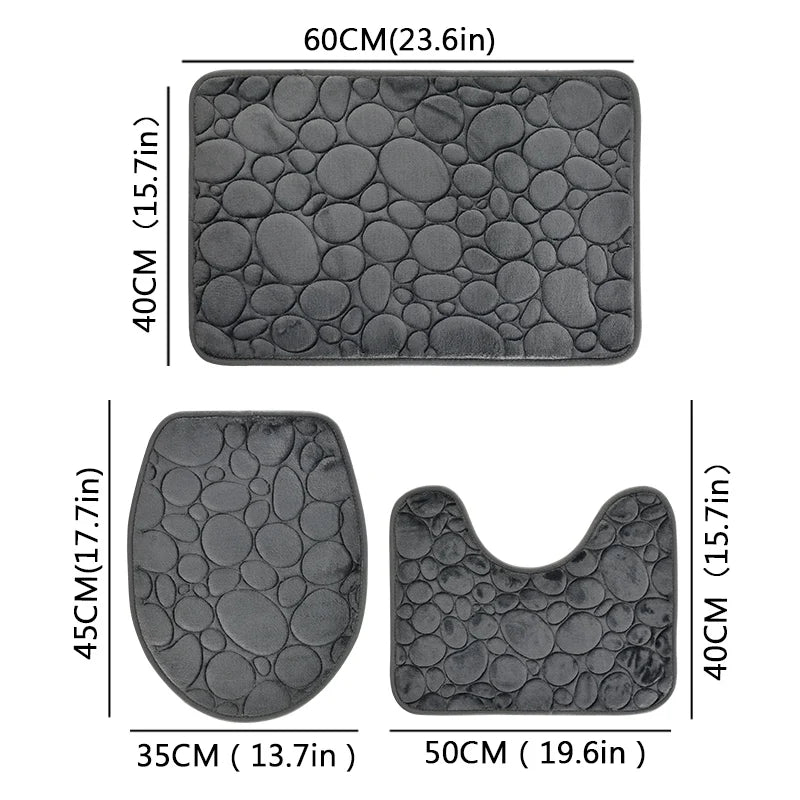 Soft Microfiber Bathroom Floor Mats Non Slip Water Absorbent