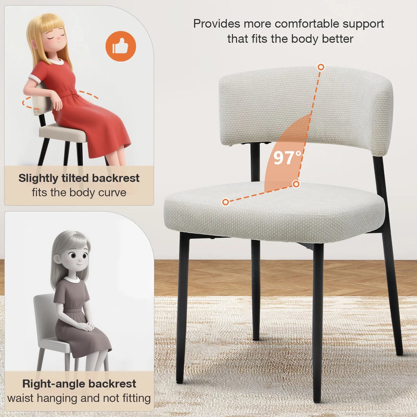 MCQ Ergonomic Office Chairs With Metal Frame And Leather Backrest