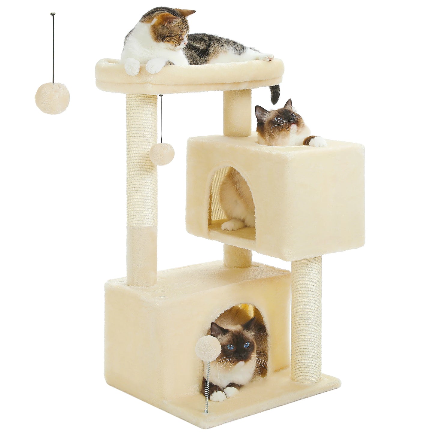 PAWZ Road Multi Level Cat Tree With Sisal Scratching Posts