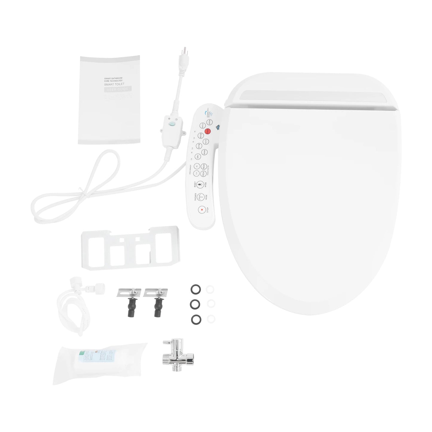 Electronic Bidet Smart Toilet Seat With Adjustable Heated Air Dryer