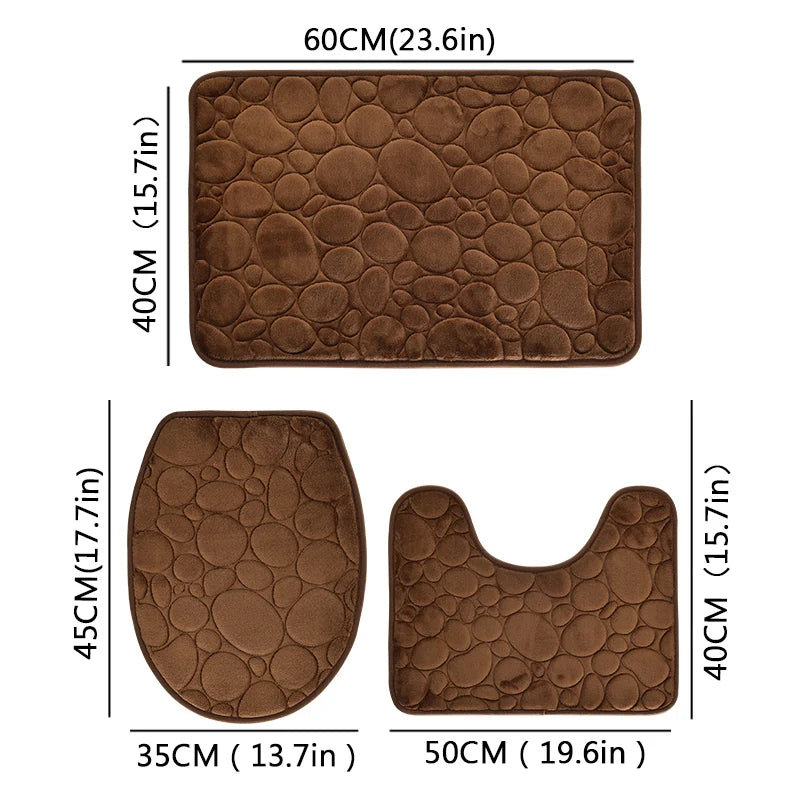 Soft Microfiber Bathroom Floor Mats Non Slip Water Absorbent