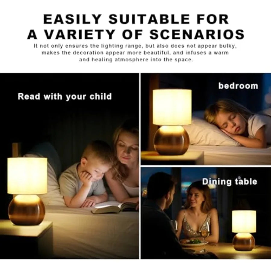 Solar Lamps With Switch For Modern Minimalist Nightstand Decor